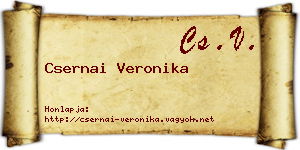 Csernai Veronika névjegykártya